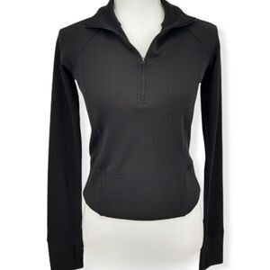 Layer 8 Women's Black Q-Zip Qwick-Dry Performance Long Sleeve Pullover